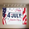 US July 4 Independence Day Background Celebration USA Flag 4th of July Independence Day Portrait Banner Decor Background Photo