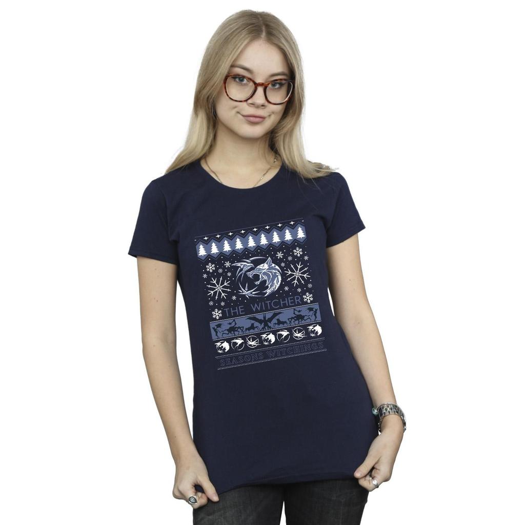 Netflix Womens/Ladies The Witcher Seasons Witchings Cotton T-Shirt