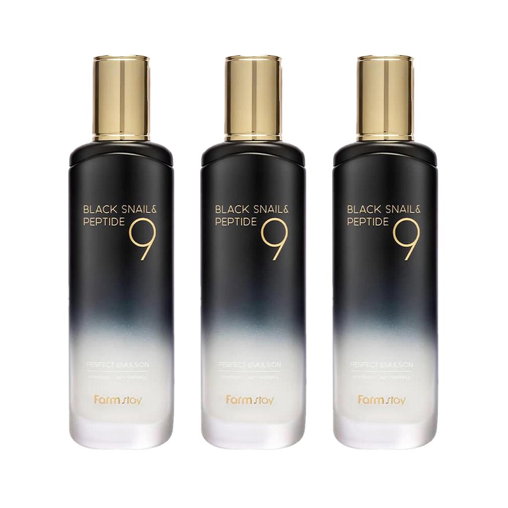 FARM STAY Black Snail & Peptide 9 Perfect Emulsion 120 мл (3 варианта)