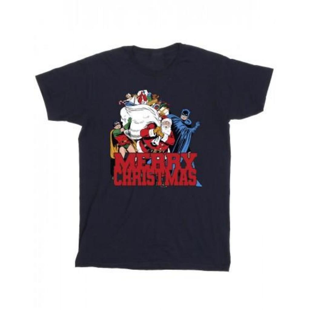 DC Comics Mens Batman Merry Christmas Comic T-Shirt