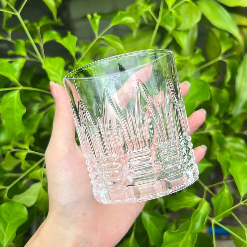 330 мл Рельефный стакан для виски Бокал для вина Европейский стиль Вечеринка Домашний бар Стакан для виски и вина Посуда из стекла Набор для иностранных вин и спиртных напитков