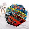 Personalized Name M-Monster Machines Print Umbrella - Automatic Open/Close, Eight-Rib Durable Frame, Automatic Folding Umbrella