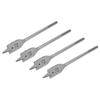 4Pcs Flat Wood Drill Bit Set High Carbon Steel Spade Boring Woodworking Tools 22mm