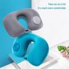 U-Shape Inflatable Neck Pillow Automatic Inflatable Neck Support Cushion Travel Pillows Train