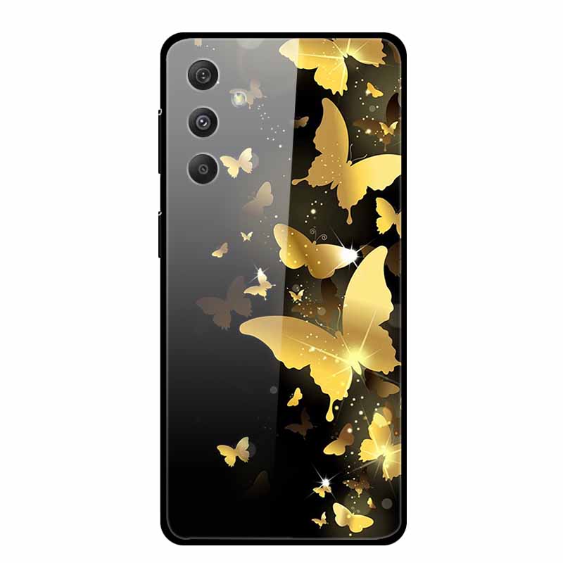 Tempered Glass Case For Samsung Galaxy A55 5G Glass Case Hard Back Cover Soft Bumper For Samsung A55 Case A 55 Phone Cover Coque