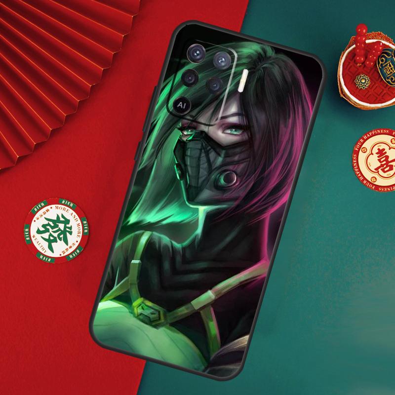 Игровой чехол Valorant для Oppo A78 A98 A58 A38 A18 A54 A74 A94 A80 A60 A40 A96 A76 A16 A15 A17 A57 A5 A6 Pro