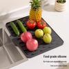 Silicone Non-Slip Heat Resistant Draining Mat with Elevated Slope for Countertops
