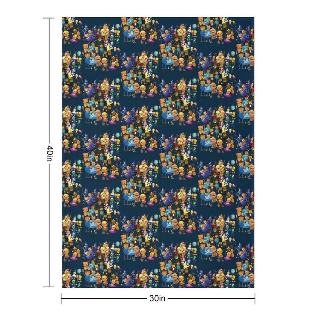 Rolie Polie Olie Group Shot Design Throw Blanket Plaid on the sofa Cute Decorative Beds Shaggy Blankets