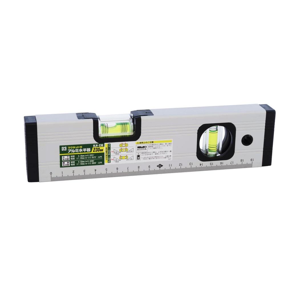 Niigata Seiki SK Aluminum Level with Magnet 230mm ALM-230