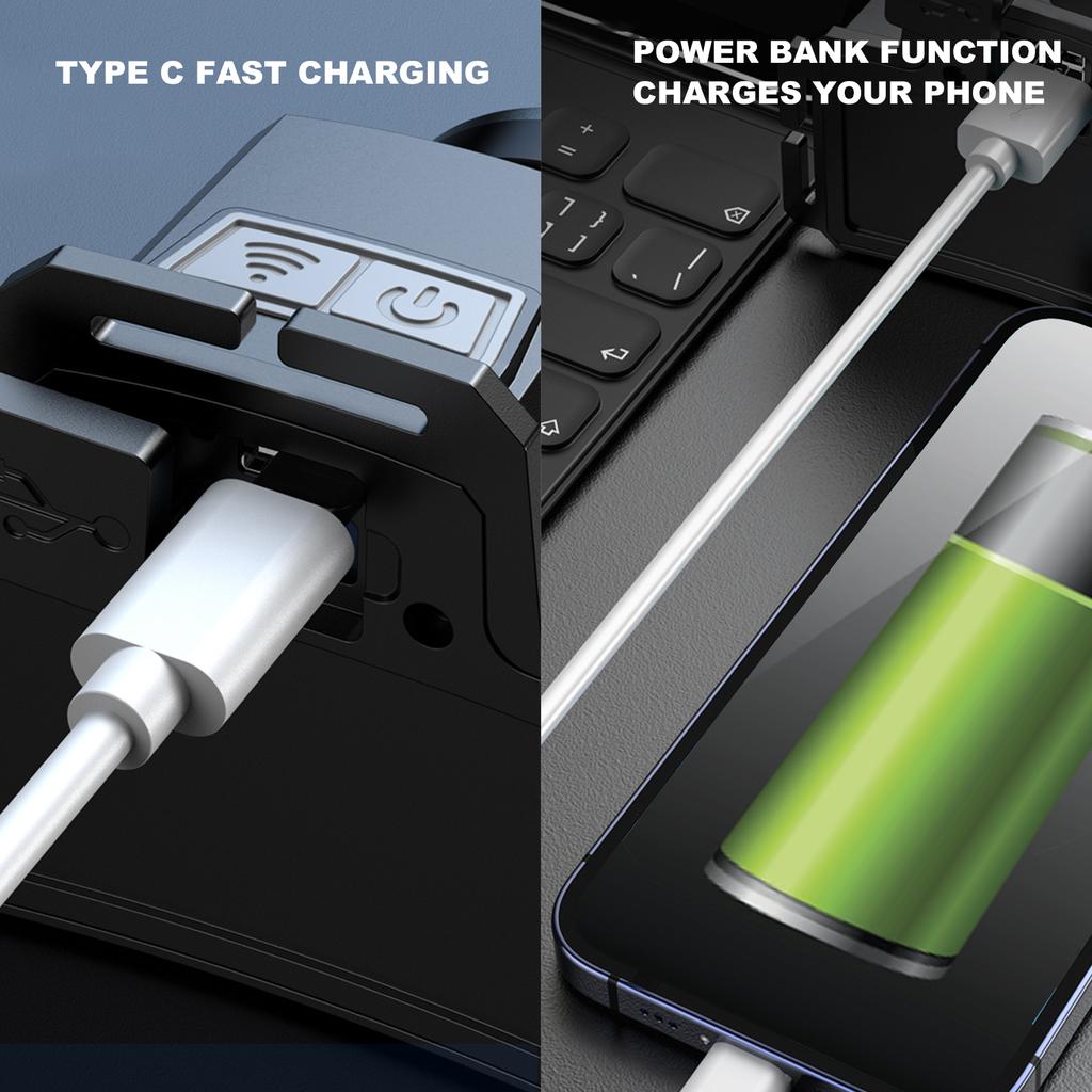 Светодиодный налобный фонарь с датчиком движения, водонепроницаемая перезаряжаемая через USB фара, масштабируемая налобная лампа, рабочий свет