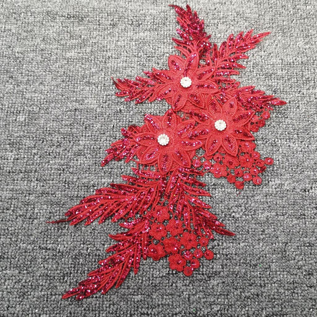 Color Polyester Light Water Soluble Lace Phoenix Gold Powder Sequins Decal Diy Clothing Accessories