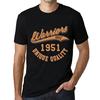 Мужская винтажная футболка Футболка с изображением воинов с 1951 года Deep Black