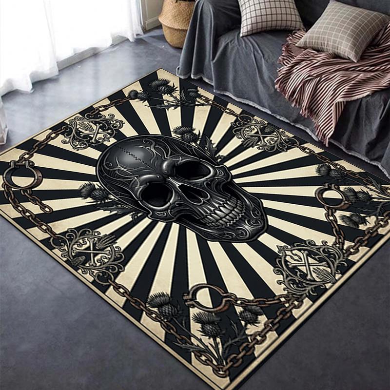 2025 New Skull Carpet Rug for Living Room Bedroom Home Sofa Decoration,Kids play Non-slip Floor Mat52