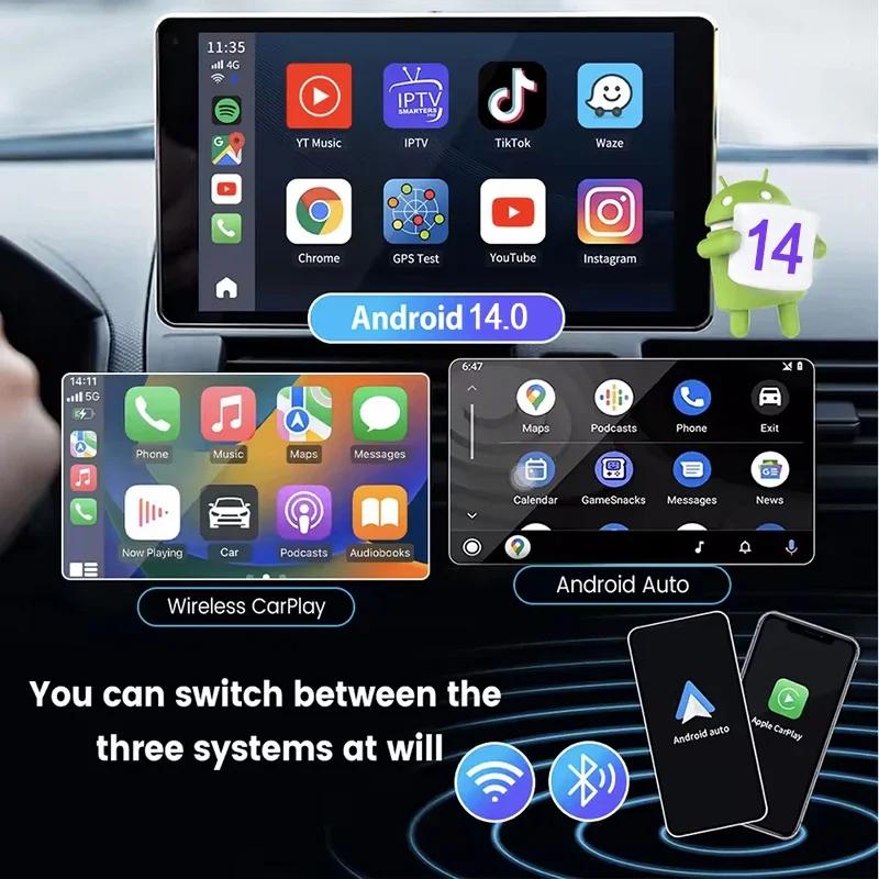 2025 Android 14 Carplay Ai Box Беспроводной Carplay Android Auto Поддержка 4/8-ядерных автомобильных интеллектуальных систем Для YouTube Netflix