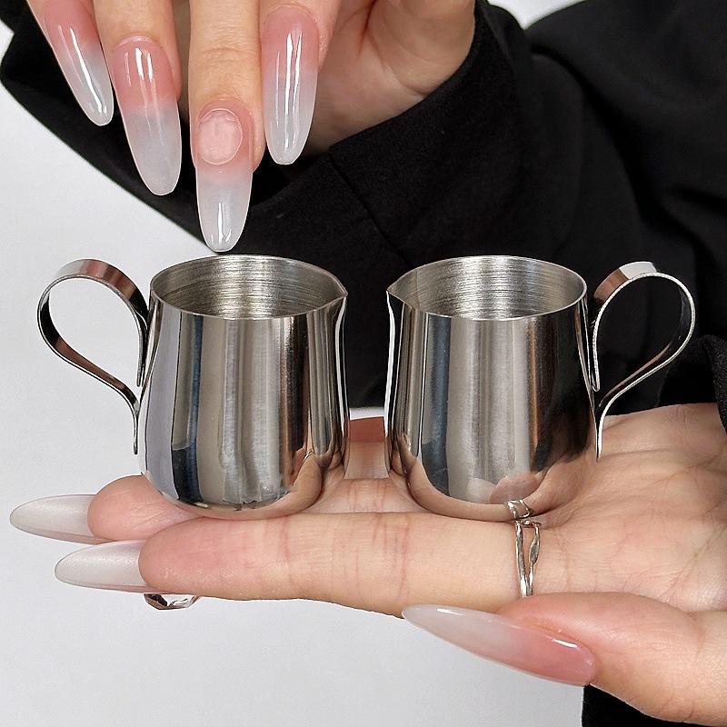 12.5/30Ml Mini Coffee Milk Frothing Jug Latte Art Milk Frother Pitcher Stainless Steel Measurement Jug Pot Coffee Accessorie
