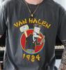 Футболка Van Halen 1984 Рок-группа Винтажная Черная Comfort Color 1717 Футболка