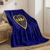 A yellow-bordered shield with stars and "CABJ" text on a blue background. for all seasons blanket lunch break throw gift