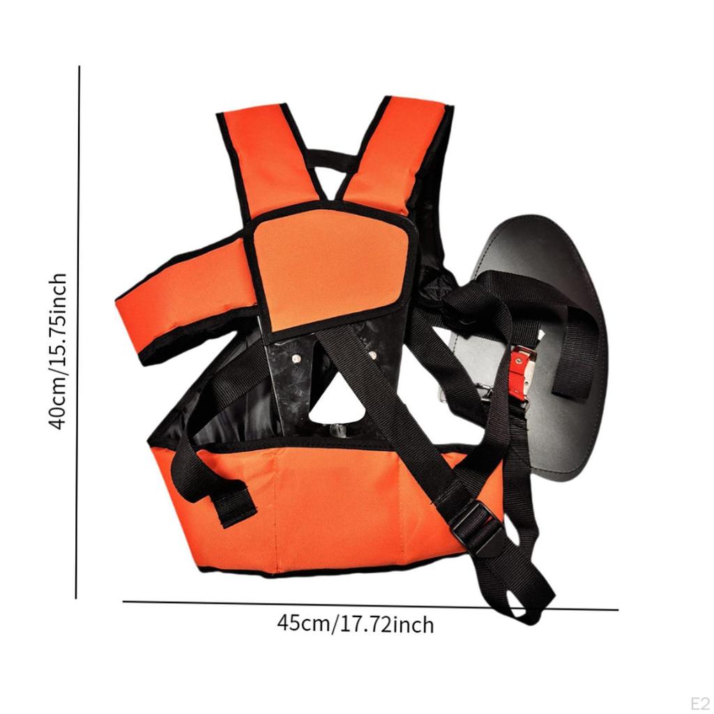 Ремень для триммера, оранжевый, регулируемый, нейлоновый профессиональный ремень для травы, удобный