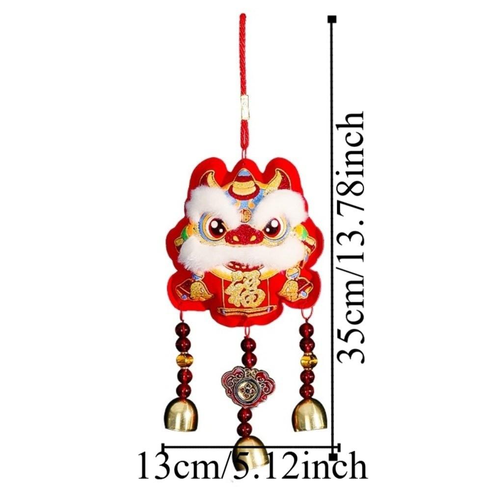 Red Lion Dance Pendant Horse Embroideried Atmosphere Lucky Pendant Spring Festival Ornaments  Wall