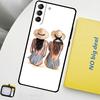 Чехол для телефона Best Friends BFF Matching для Samsung Galaxy S22 S23 Ultra Note 20 10 Plus S9 S10 S20 S21 S23 FE