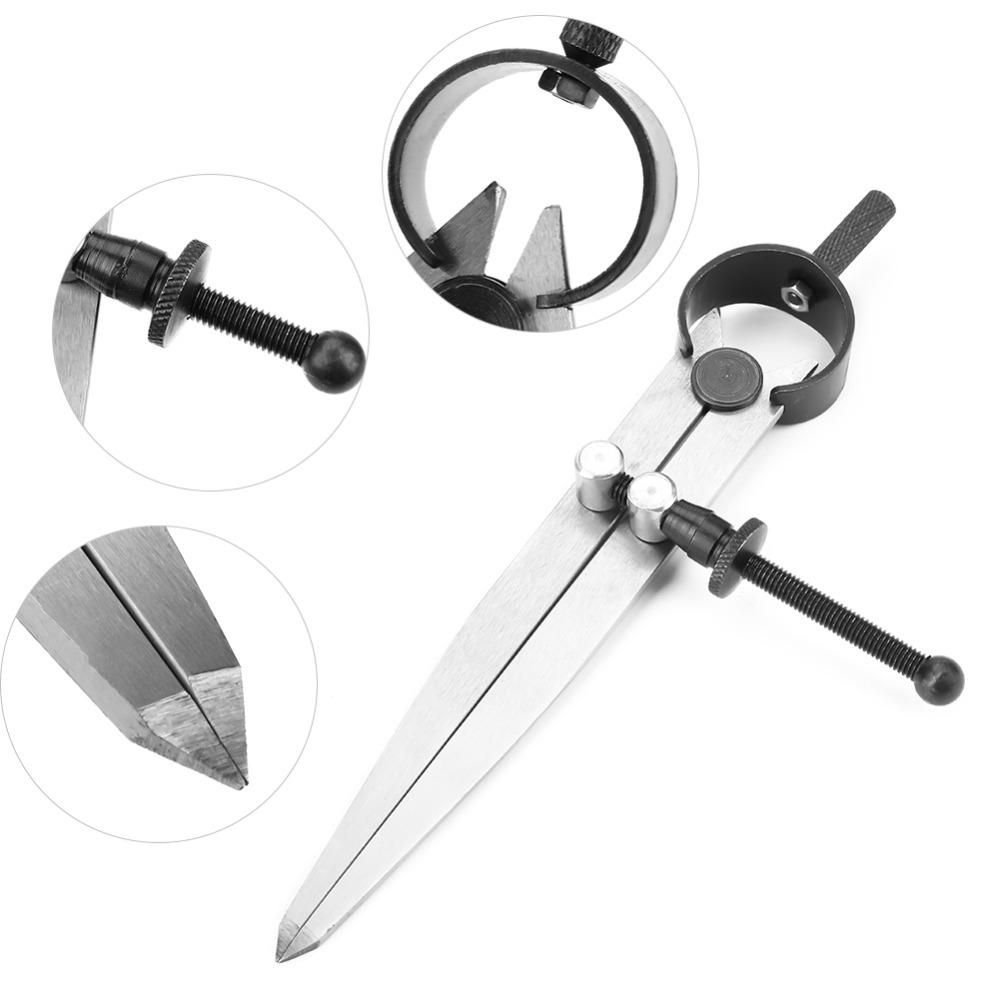 Leather Divider Leather Compass 100mm Rotating Compass Professional Spring Divider Woodworking
