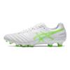 Asics Ds Light X-Fly Pro L.E.. Круглый носок, шнуровка, AG (Резиновый короткий стержень) Кожаные футбольные бутсы Мужские футбольные бутсы Бело-зеленые 1101A025-105
