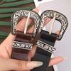 Y2K Women Gothic Belts Rivet Punk Hip Hop Belt Fashion Waist Belts