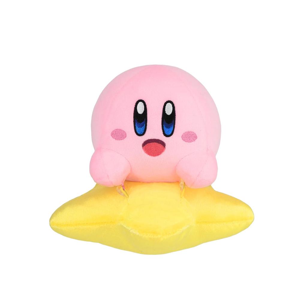 Sanei Boeki Kirby Air Riders Кирби и Звезда Варпа Съемная Плюшевая Игрушка Ш17 × Г17 × В16,5 см