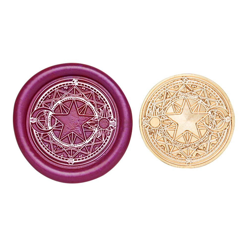 Восковая медная головка в виде шестиконечной звезды, серия Vintage Craft, запечатывающая головка для открыток, конвертов, свадебных приглашений, подарочной упаковки