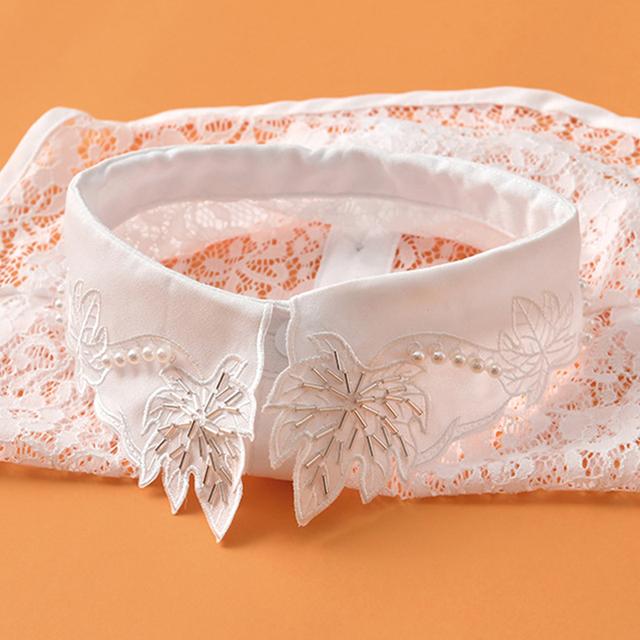 Business Women Fake Collar Shirt Detachable Collar Female False Collars Necklace Dress Lapel Blouse Top Faux Collar