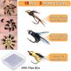 15Pcs/Box Brass Bead Head Fast Sinking Fly Fishing Bait/Humpy Fly Bait Fishing For Trout Flies Artificial Insect Fishing Bait Lure