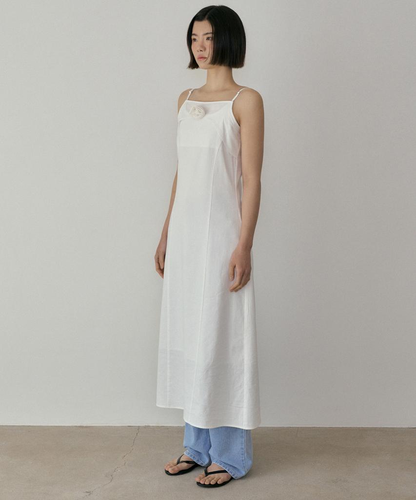 Riorg Asp Floral Point Sleeveless Ops White