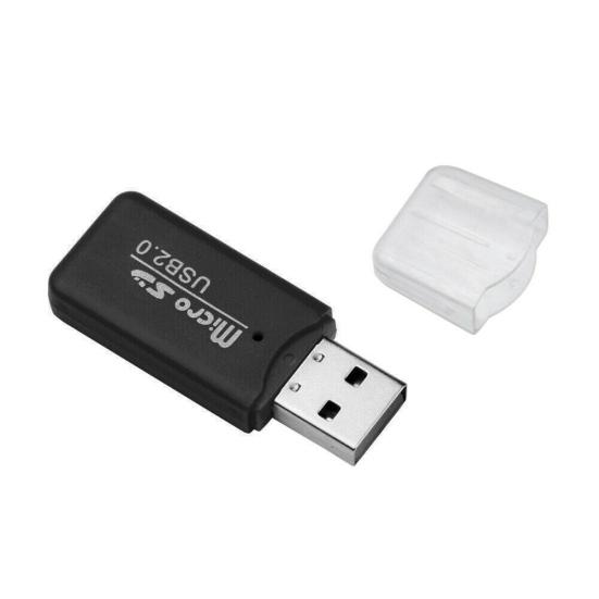 Мини Портативный USB Micro SD Кардридер для 2 TF карт для ПК Ноутбука