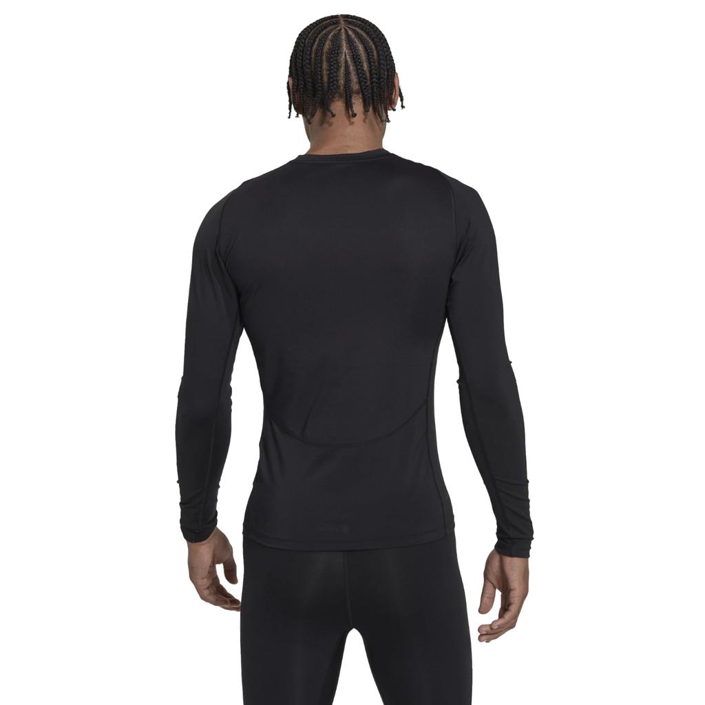 Adidas Techfit Training Long Sleeve, мужские черные лонгсливы