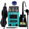 New SMD Rework Soldering Station Digital Display Control Temperature Solder Iron Hot Air Gun Welding Desoldering Repair Tools