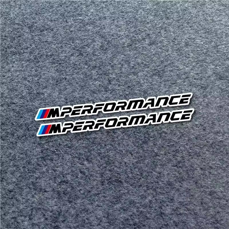 2pcs M Power M Performance Car Body Sticker Decorate Accessory For BMW M Performance F20 F40 F22 F30 E90 F32 F06 F07 F46 E60 M5 FR4G