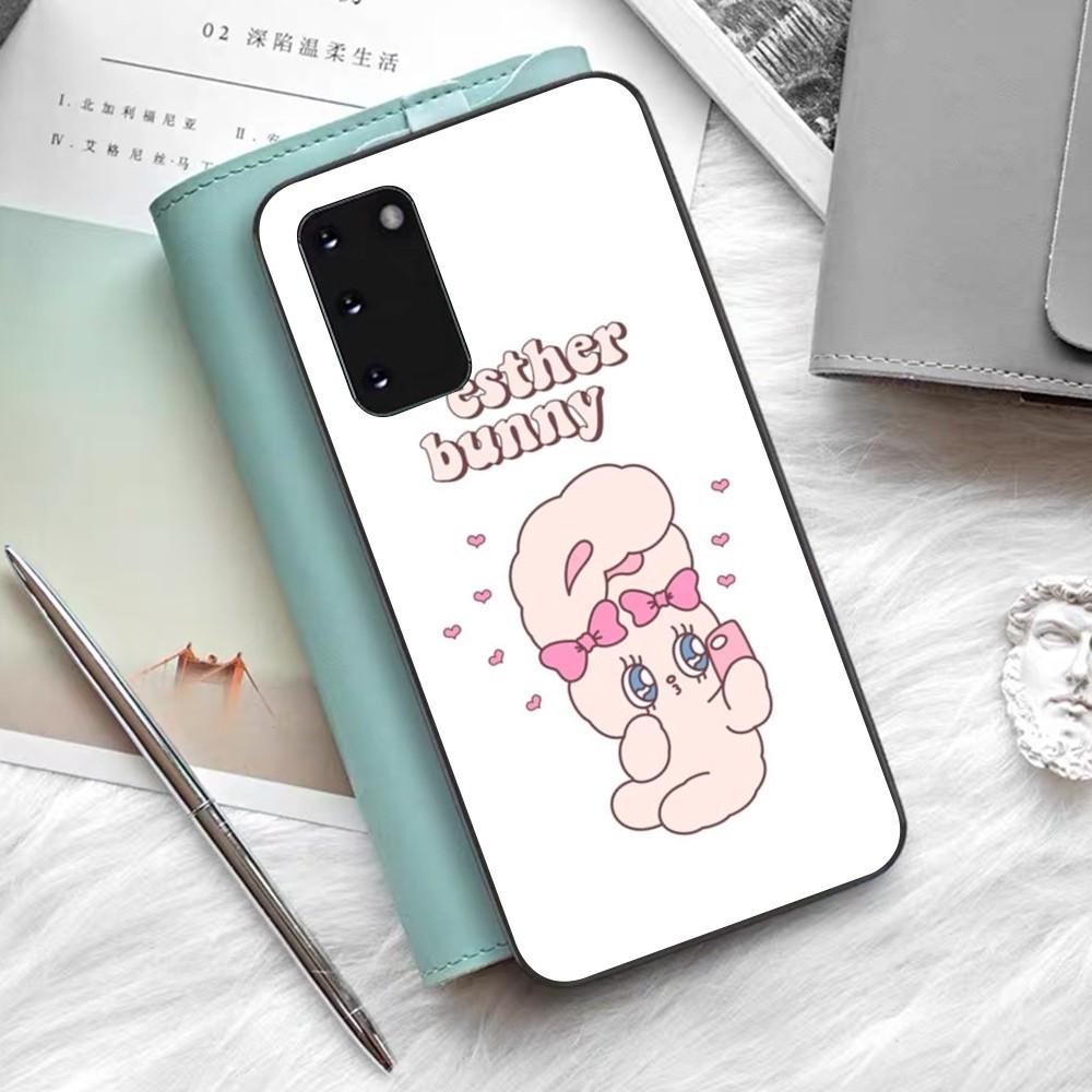 Чехол Esther Милый Кролик для Телефона Силикон PC+TPU Для Samsung S10 20 30 22 23 24 Plus Lite Ultra Чехол