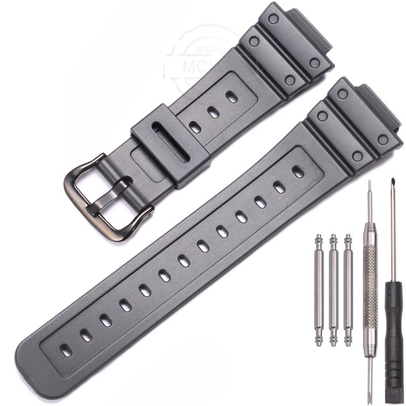 16-мм смоляной ремешок, подходящий для Casio DW-5900 DW-6900 5600E GW-M5610, браслет, пряжка-застежка, аксессуары