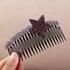 Acrylic Rhinestone Star Hair Comb Pentagram Star Extra Hair Holder  Daily