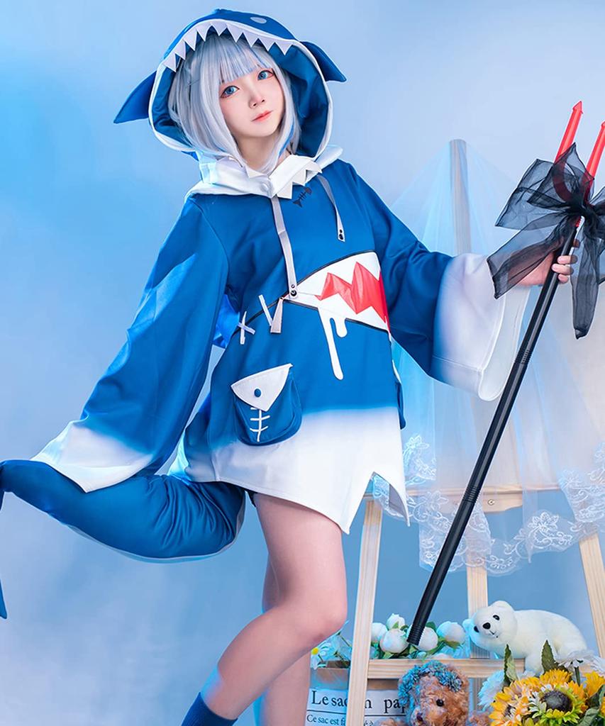 Hololive Cosplay Shark Gawr Gura Wig [Milky Time] (L)