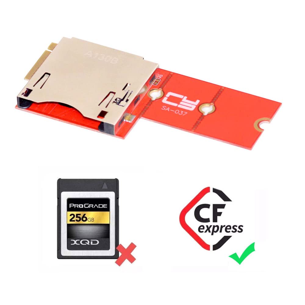 NFHK NVMe M.2 CFE Expansion Adapter Motherboard to CF Express M2 CFE Supports R5 Z6 Z7 Memory Cards M.2 M-Key Type-B
