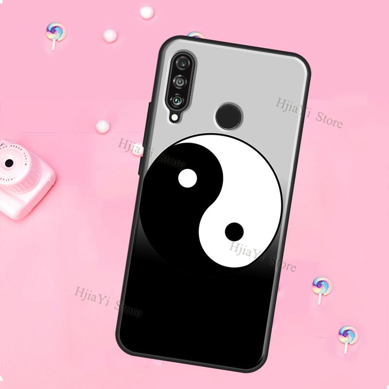 Чехол Yin Yang Черно-белый Для Huawei Honor Magic 5 Lite X8 X9 X8a X9a 50 70 P20 P30 P40 P50 P60 Pro P Smart 2019