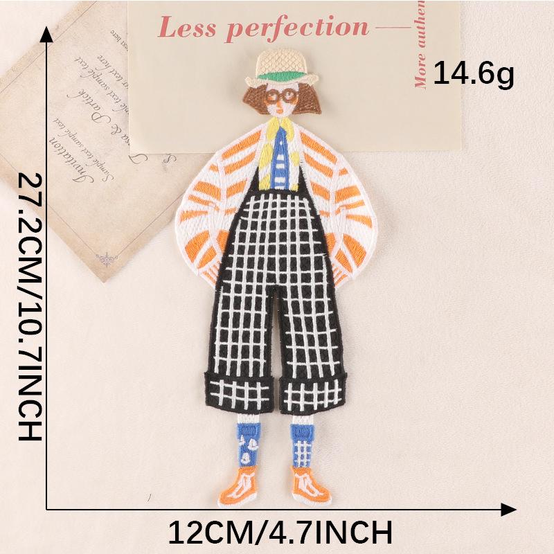 Duoku Компьютерная вышивка Тканевая этикетка Мультяшный персонаж Аксессуары для одежды Большая нашивка Водорастворимая вышивка Тканевая наклейка