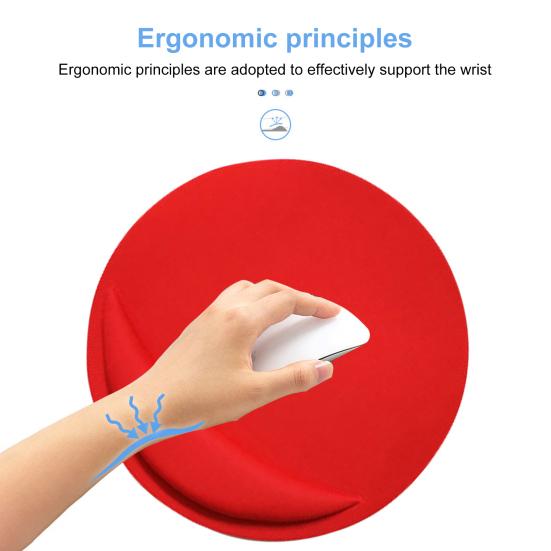 Прочный коврик для мыши яркого цвета, круглый