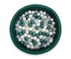 Minky dry pool H-30 cm with 300 balls - bottle green
