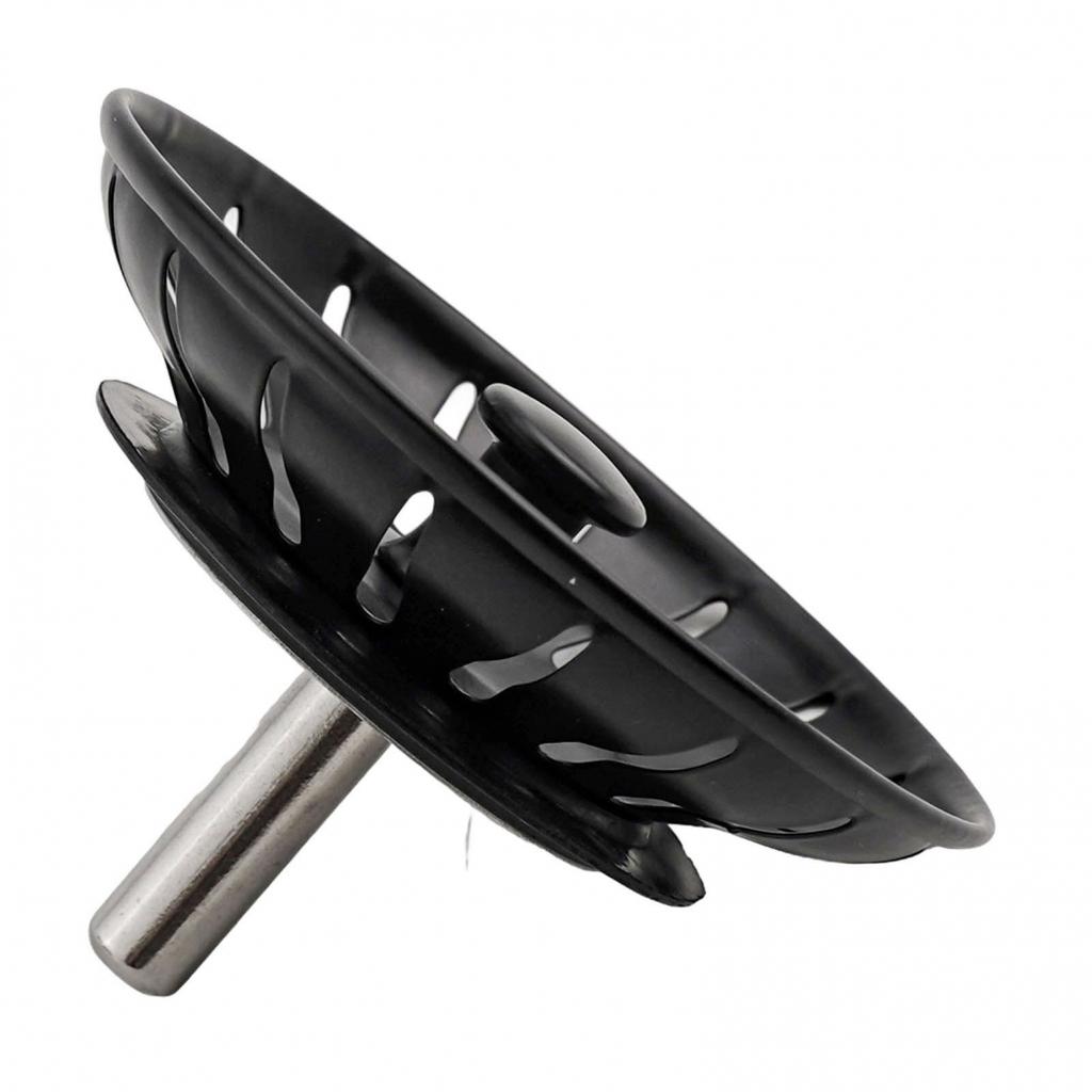 Умело изготовленный черный сливной фильтр для раковины, совместимый с большинством раковин