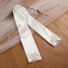 Handmade Wedding Gloves Lace Trimmed Satin Gloves Designed Bride Gloves  Formal Occasions