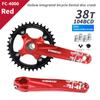 TANKE Crankset 170MM Bicycle Chainring Hollow Integrated Crankset 104 BCD Narrow Wide Bike MTB Crown  Square Hole Sprocket Crank