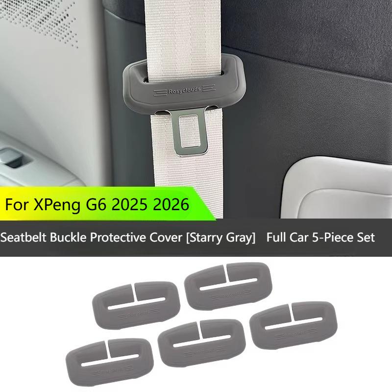 For Xpeng G6 Xiaopeng G6 2025 2026 Seat Belt Buckle Anti Collision Silicone Cover Interior Accessories