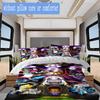 Undertale Pattern Bedding,Quilt Set Quilt Cover Pillowcase Home Birthday Gift (1*duvet cover+2*pillowcase,without core)NSJT0928254